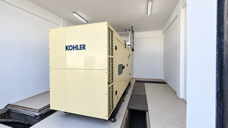 Installation in a dedicated generator room